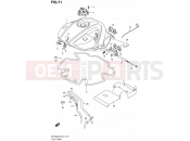 SUZUKI SFV650A L2 (2012) Gladius (E21) 71 - FUEL TANK (SFV650L2 E21)