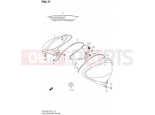 SUZUKI SFV650A L2 (2012) Gladius (E21) 77 - FUEL TANK SIDE COVER