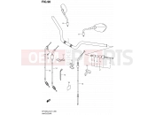 SUZUKI SFV650A L2 (2012) Gladius (E21) 90 - HANDLEBAR (SFV650L2 E24)