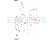 SUZUKI SFV650A L2 (2012) Gladius (E21) 91 - HANDLEBAR (SFV650UL2 E21)
