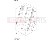 SUZUKI SFV650A L2 (2012) Gladius (E21) 112 - FRONT DAMPER (SFV650UL2 E24)