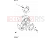 SUZUKI SFV650A L2 (2012) Gladius (E21) 116 - FRONT WHEEL (SFV650L2 E21)