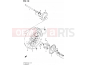 SUZUKI SFV650A L2 (2012) Gladius (E21) 138 - REAR WHEEL (SFV650L2 E21)