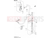 SUZUKI SFV650A L2 (2012) Gladius (E21) 151 - REAR MASTER CYLINDER (SFV650L2 E24)