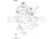 SUZUKI SFV650A L3 (2013) Gladius (E21) 92 - FUEL TANK (SFV650L3 E24)