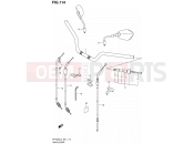SUZUKI SFV650A L3 (2013) Gladius (E21) 114 - HANDLEBAR (SFV650L3 E21)