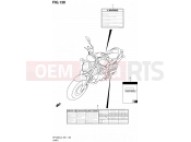 SUZUKI SFV650A L3 (2013) Gladius (E21) 130 - LABEL (SFV650UL3 E24)
