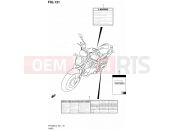 SUZUKI SFV650A L3 (2013) Gladius (E21) 131 - LABEL (SFV650AL3 E21)