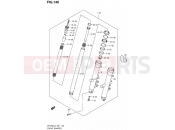 SUZUKI SFV650A L3 (2013) Gladius (E21) 140 - FRONT DAMPER (SFV650L3 E24)