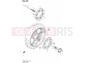 SUZUKI SFV650A L3 (2013) Gladius (E21) 150 - FRONT WHEEL (SFV650AL3 E21)