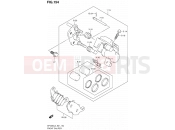 SUZUKI SFV650A L3 (2013) Gladius (E21) 154 - FRONT CALIPER
