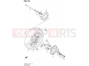 SUZUKI SFV650A L3 (2013) Gladius (E21) 172 - REAR WHEEL (SFV650UL3 E24)