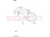 SUZUKI SFV650A L4 (2014) Gladius (E21) 55 - FUEL TANK SIDE COVER
