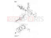 SUZUKI SFV650U L0 (2010) Gladius (E19) 7 - CRANKSHAFT