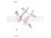 SUZUKI SFV650U L0 (2010) Gladius (E19) 35 - FOOTREST