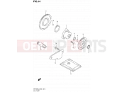 SUZUKI SFV650U L4 (2014) Gladius (E21) 14 - OIL PUMP