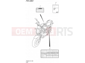 SUZUKI SFV650U L5 (2015) Gladius (E21) 496C - LABEL (SFV650UL5 E21)