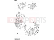 SUZUKI SFV650UA L0 (2010) Gladius (E19) 6 - CRANKCASE COVER