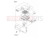 SUZUKI SFV650UA L0 (2010) Gladius (E19) 12 - AIR CLEANER