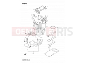 SUZUKI SFV650UA L0 (2010) Gladius (E19) 41 - BATTERY HOLDER