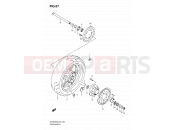 SUZUKI SFV650UA L0 (2010) Gladius (E19) 57 - REAR WHEEL (SFV650K9/UK9/L0/UL0)