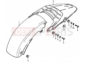 SUZUKI SP370 N (1992) 37 - REAR FENDER