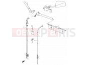 SUZUKI SV650 K4 (2004) 49 - HANDLEBAR (WITH COWLING)