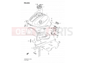 SUZUKI SV650A K9 (2009) (E24) 50A - FUEL TANK (MODEL K9)