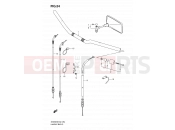 SUZUKI SV650A K9 (2009) (E24) 54 - HANDLEBAR (WITHOUT COWLING)