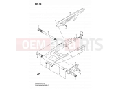 SUZUKI SV650A K9 (2009) (E24) 79 - REAR SWINGING ARM
