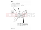 SUZUKI SV650S L0 (2010) (E24) 61A - LABEL (MODEL L0)