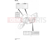 SUZUKI SV650S L2 (2012) (E02) 76 - LABEL (SV650SL2 E02)