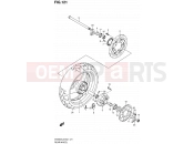 SUZUKI SV650S L2 (2012) (E24) 121 - REAR WHEEL (SV650SAL2 E24)