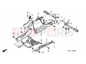 HONDA NES1251 @125 2001 F-9 FLOOR PANEL / REAR FOOTREST