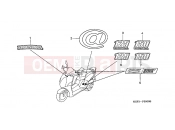 HONDA NES1251 @125 2001 F-30 SIGN / STRIP (E / ED / F / 2E / 2ED / 2F)