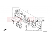 HONDA NES125Y @125 2000 F-12 FRONT BRAKE CALIPER