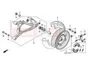 HONDA NES125Y @125 2000 F-14 REAR WHEEL / SWING