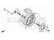 HONDA NES1501 @150 2001 F-13 FRONT WHEEL