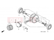 HONDA NES1505 @150 2005 E-16 CRANKSHAFT / PISTON