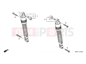 HONDA NES1505 @150 2005 F-21 REAR SHOCK ABSORBER
