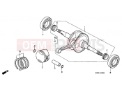 HONDA NES150Y @150 2000 E-16 CRANKSHAFT / PISTON