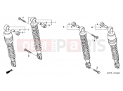 HONDA NES150Y @150 2000 F-21 REAR SHOCK ABSORBER