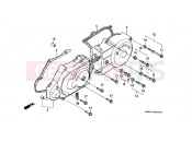 HONDA SK50MP DIO SR 1993 E-5 LEFT SIDE COVER
