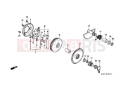 HONDA SK50MP DIO SR 1993 E-6 DRIVE FRONT / DRIVE SHAFT