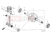 HONDA SK50MP DIO SR 1993 E-10 CRANKSHAFT / PISTON