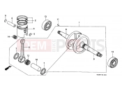 HONDA SK50MP DIO SR 1993 E-10 CRANKSHAFT / PISTON