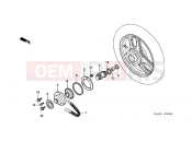 HONDA SK50MP DIO SR 1993 F-24 PEDAL CHAIN