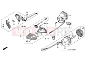 HONDA SK50MR DIO SR 1994 F-20 FLASHING