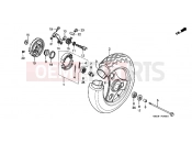HONDA SK50MR DIO SR 1994 F-8 FRONT WHEEL