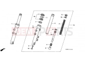 HONDA SES1252 Dylan 125 2002 F-11 FRONT FORK